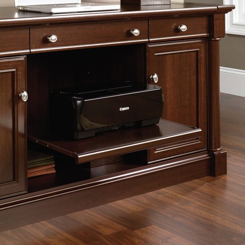 Sauder Palladia Credenza, in Select Cherry finish