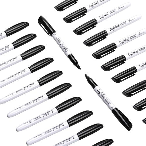 LiqInkol Dry Erase Markers Bulk, 144 Pack Black Whiteboard Markers, Chisel Point Low Odor Dry Erase Markers for School Office Home