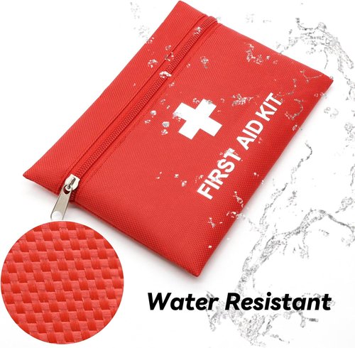 Faylapa Mini Travel First Aid Kit Pouch - 6Pcs Empty Bags for Home, Office, Car & Camping - Blue