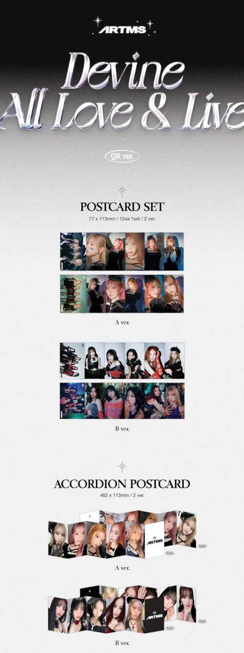 DREAMUS ARTMS Dall 1st Album Contents+Card+Tracking Sealed Artemis Devine All Love & Live OURII (Full Set(2 Standard+2 Platform))