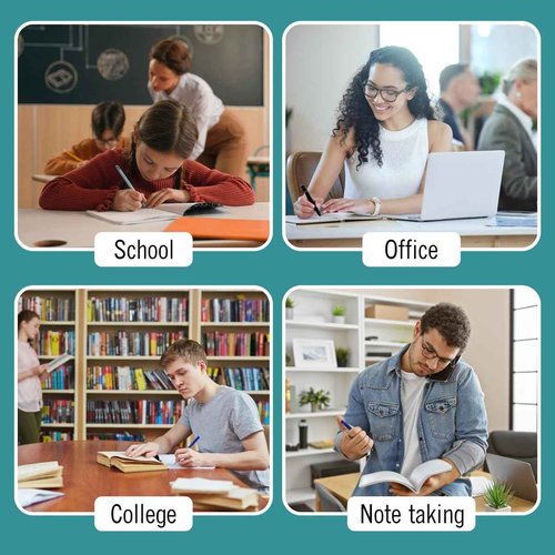 EXTRIC Composition Notebook Wide Ruled – 48 Pack Bulk Wide Ruled Composition Notebooks for School, 200 Pages (100 Sheets) No Bleed Composition Book Black Marble 9.75 x 7.5 in