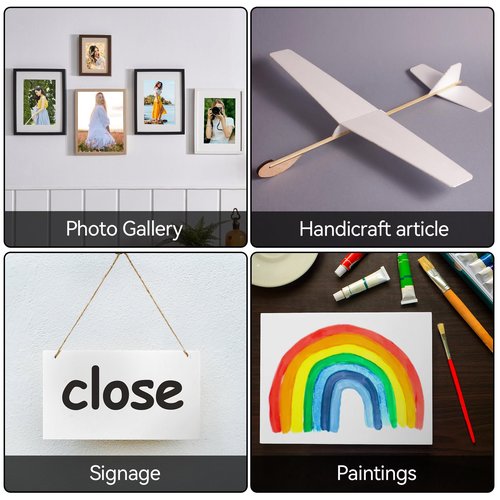 10 Pack Foam Boards,Thickness White Foam Core Backing Board 3/16" Foam Poster Boards for Mounting Photographs and Artwork, 3-D Modeling, Signage, Poster Making in School, Office (A3,12"x16.5")