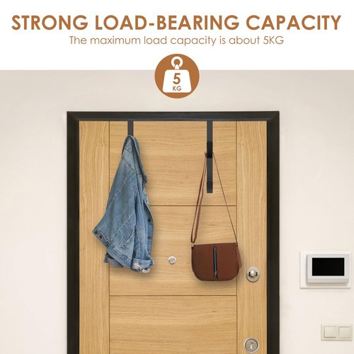 XYDHQS 8Pcs Cubicle Wall Hooks, Adjustable Double Cubicle Fabric Hooks with Screwdriver, Space Saving Metal Hanger for Hanging Clothes Hats Towel, Suitable for Most of The Partition Panels