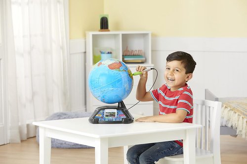 LeapFrog Magic Adventures Globe - Interactive Educational Globe for Kids | 2.7-Inch LCD Screen, Games & Activities for Ages 5+