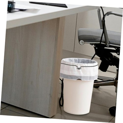 SOLUSTRE 4pcs Elastic Trash Can Bands Flat Adjustable Bungee Cords for Trash Bag 70cm Circumference Garbage Bag Fixing Ring for Waste Bin