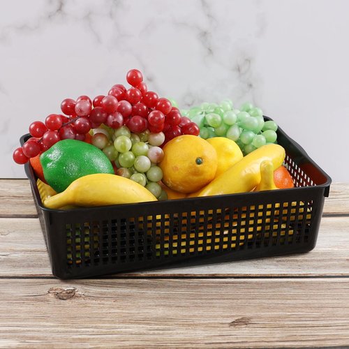 Wekioger A4 Ppaer Storage Basket, Plastic File Basket Tray, 6 Pack, R