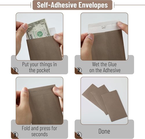 Mr. Pen Money Envelopes - 100 Pack Cash Envelopes in 5 Muted Luxe Colors | 6.5" x 3.5" Size