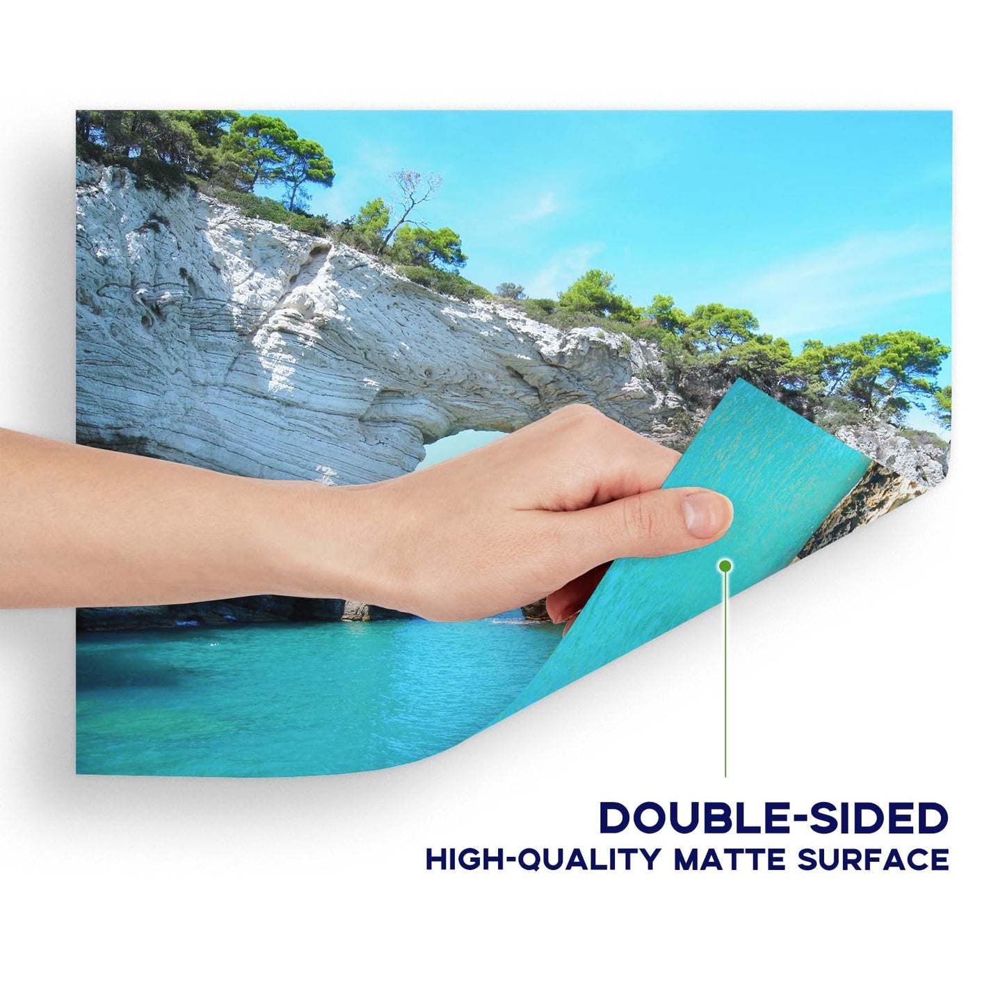 Double Sided Matte Photo Paper 4x6, Goefun 200GSM/54LB Inkjet Printer Paper for Dye Ink and Pigment Ink, 100 Sheets