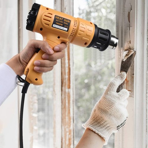 SEEKONE Heat Gun - 1800W Fast Heating Hot Air Gun Kit with Variable Temperature Control & 4 Nozzles | 5.2FT Cable