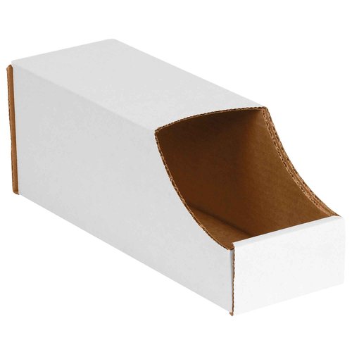 Aviditi Stackable Corrugated Cardboard Storage Bins Pack of 50