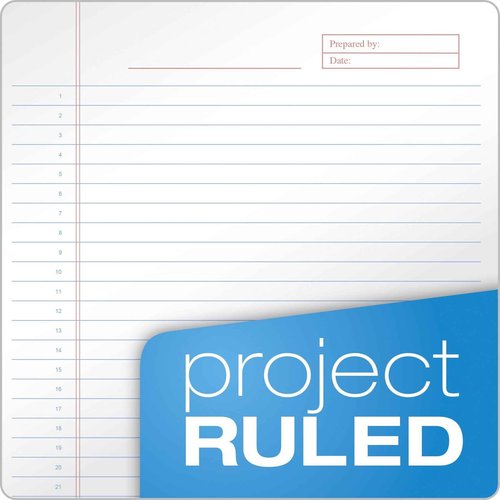 TOPS Docket Gold Project Planner, 8-1/2" x 11-3/4", Top-Wire Bound, Project Rule, Poly Cover, 70 Sheets (99710) - White (Pack of 2)