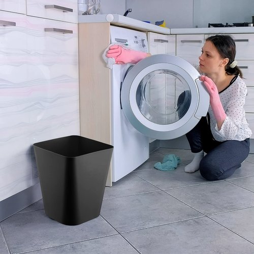 Amyhill 10 Pcs Square Plastic Trash Can Wastebasket Small Garbage Can Waste Basket for Bathroom Office Kitchen Living Room Bedroom Home Under Desk(Multicolor)
