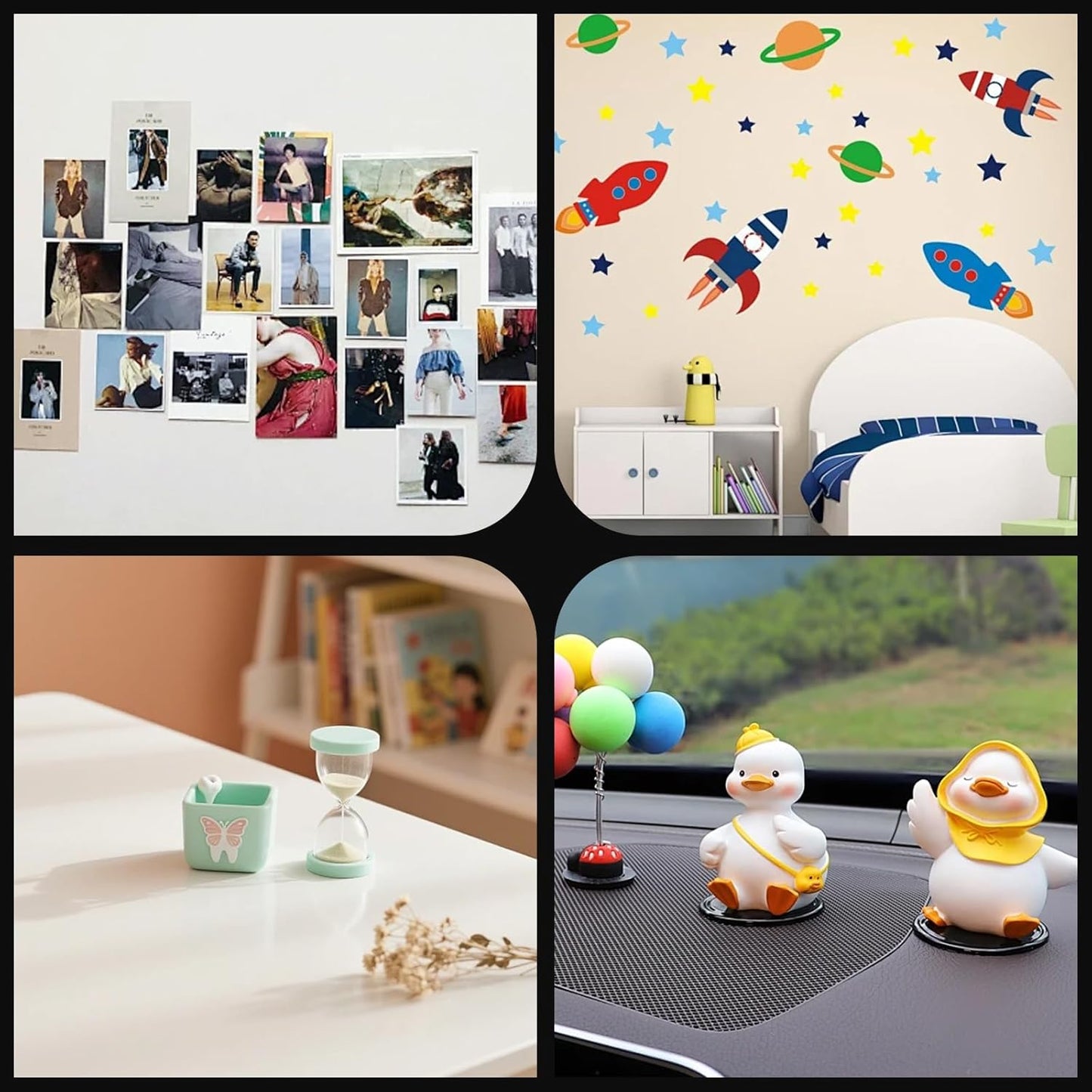 Sticky Tack Glue Dots - Double-Sided Adhesive for Wall Hanging & Crafts | 200 Pcs