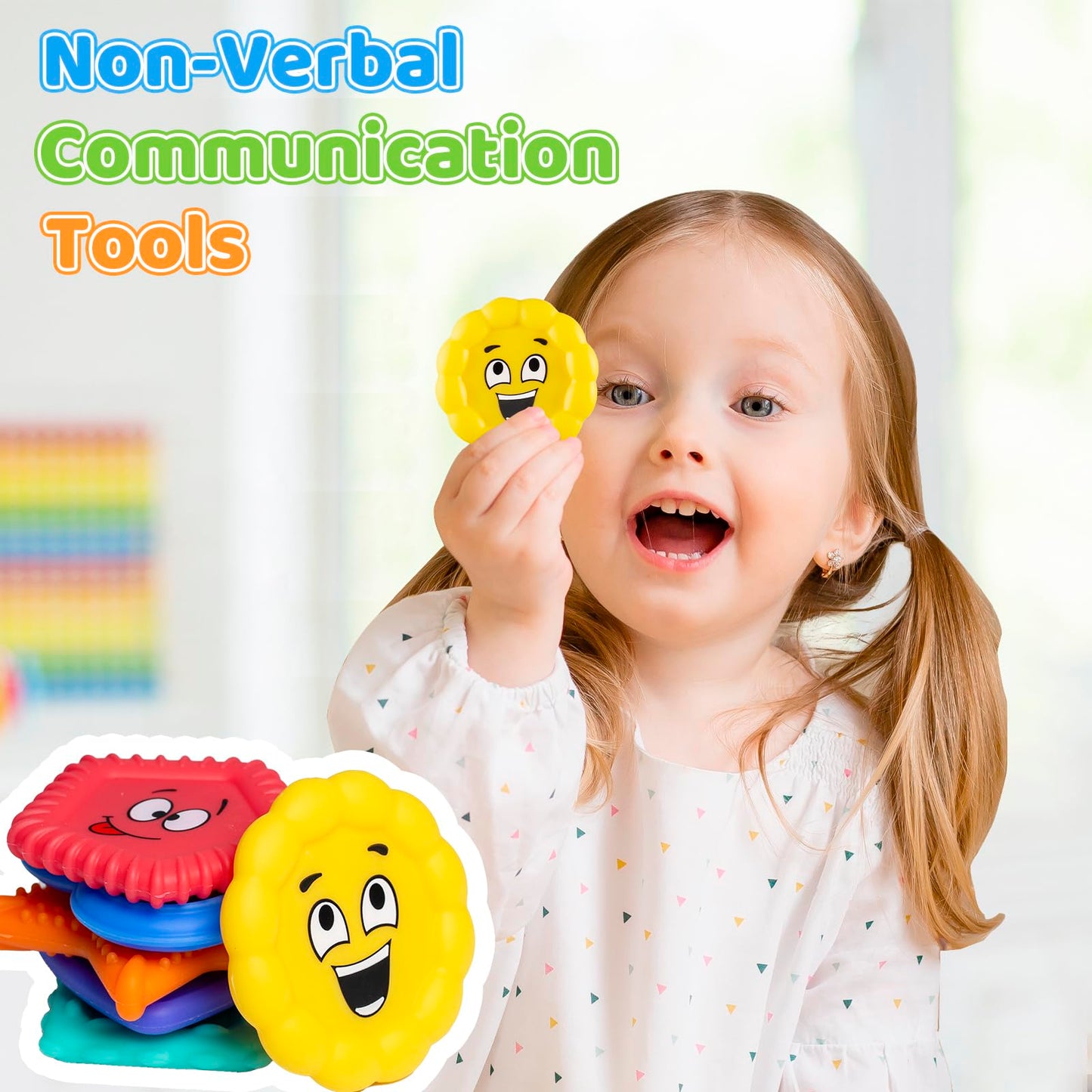 APLIST Emotion Sensory Toys for Toddlers Kids, Social Emotional Learning for Nonverbal Autism Special Needs, Play Therapy Feelings Toys, Preschool Calm Down Corner Quiet Tactile Fidget