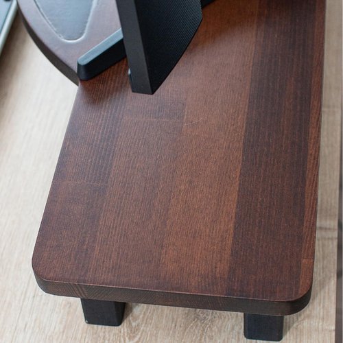 Eco-Friendly Solid Wood Laptop Stand for Home and Office - Natural Wood Computer Riser, Desk Organizer, Monitor Stand - 29.5 Inches