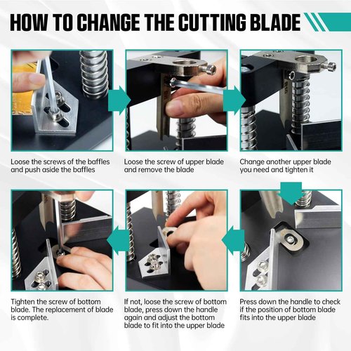 CNCTOPBAOS Corner Rounder Cutter Machine,R6mm R10mm Metal Dies Manual Corner Rounder Punch,30mm Thickness Heavy Duty Paper Card Arc Cutting Fillet for ABS Plastic,Aluminum Sheet,Office,Business,PVC