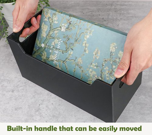 Kamehame Mail Organizer Black Mail Holder Countertop Acrylic Letter Holder Box Vertical Bill Envelope Sorter Basket for Desk Mail Storage Organizer Mailbox for Desktop Office Counter