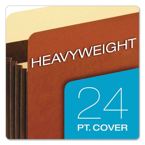 Tops Globe-Weis/Pendaflex Accordion File Pockets, 3.5 Inch Expansion, Legal Size, 25 Pockets Per Box, Brown (C1526EHD)