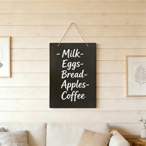 Chalkboard | 12x16 Inch Double-Sided Decorative Sign - Wall Mounted for Home, Office & Restaurant