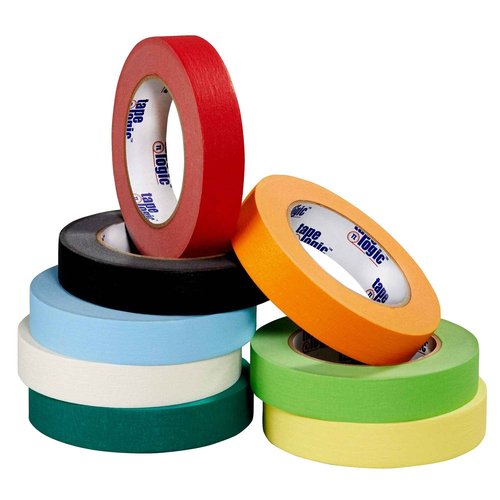 Tape Logic (12 Pack General Purpose Colored Masking Tape, 1/2 Inch x 60 Yards, Red, for Home, Office, Arts, Crafts, DIY, Labeling and Coding