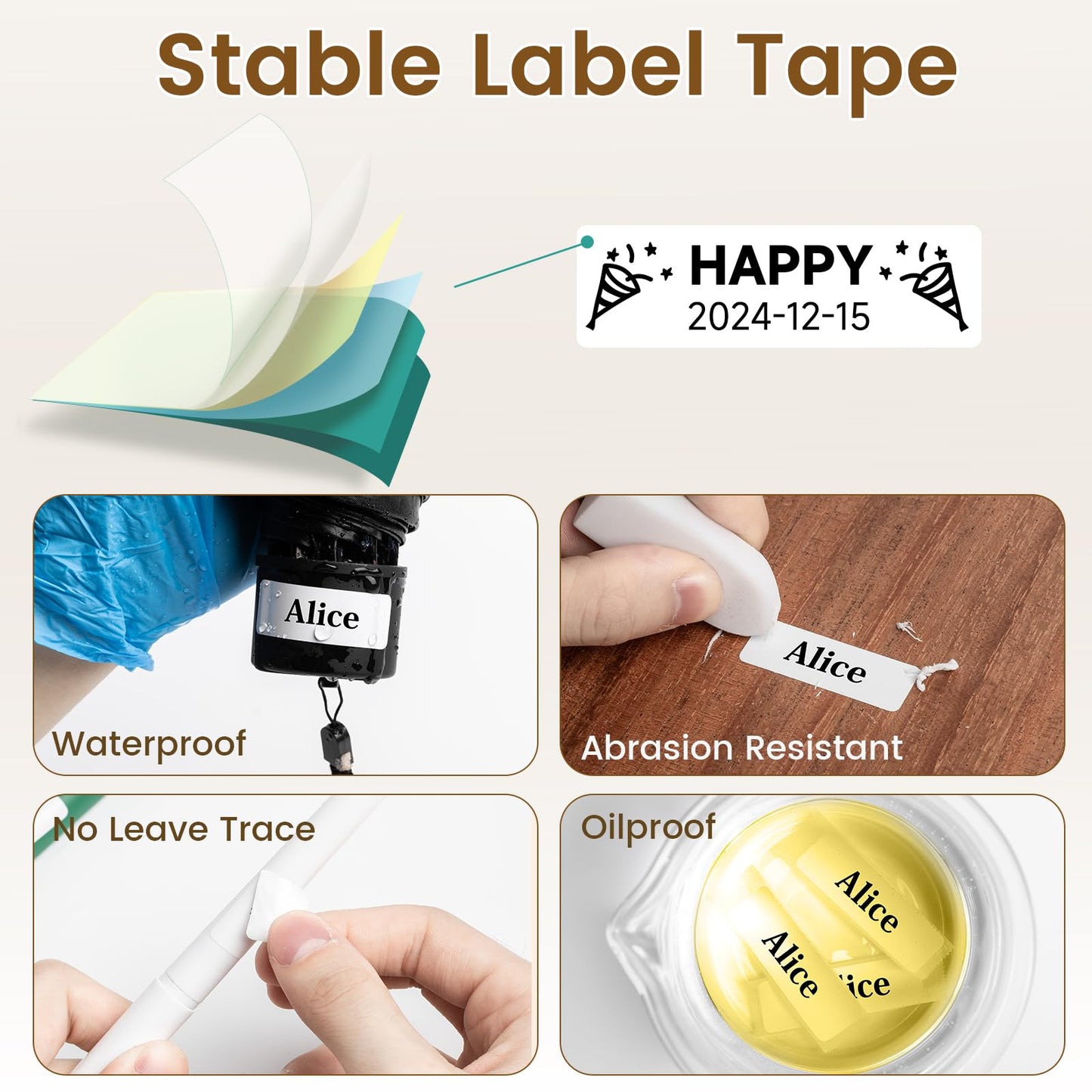 Phomemo D30 Label Maker with 3 Tapes, Bluetooth Wireless Mini Pocket Smartphone Label Maker Machine, Small Thermal Printer Rechargeable Labeler for Home Office Labeler, Works with Tablet, Phones
