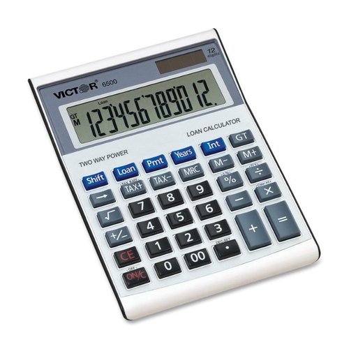 Victor 6500 Executive Desktop Loan Calculator, 12-Digit LCD