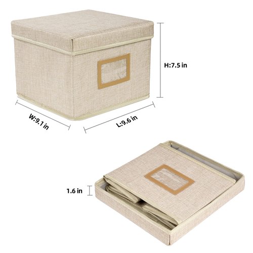 Lukeline Greeting Card Organizer and Storage Box with 15 Adjustable Dividers, Stores 140+ Cards, Suitable for Storing Greeting Cards, Envelopes, Stickers, Photos, Notecards and More