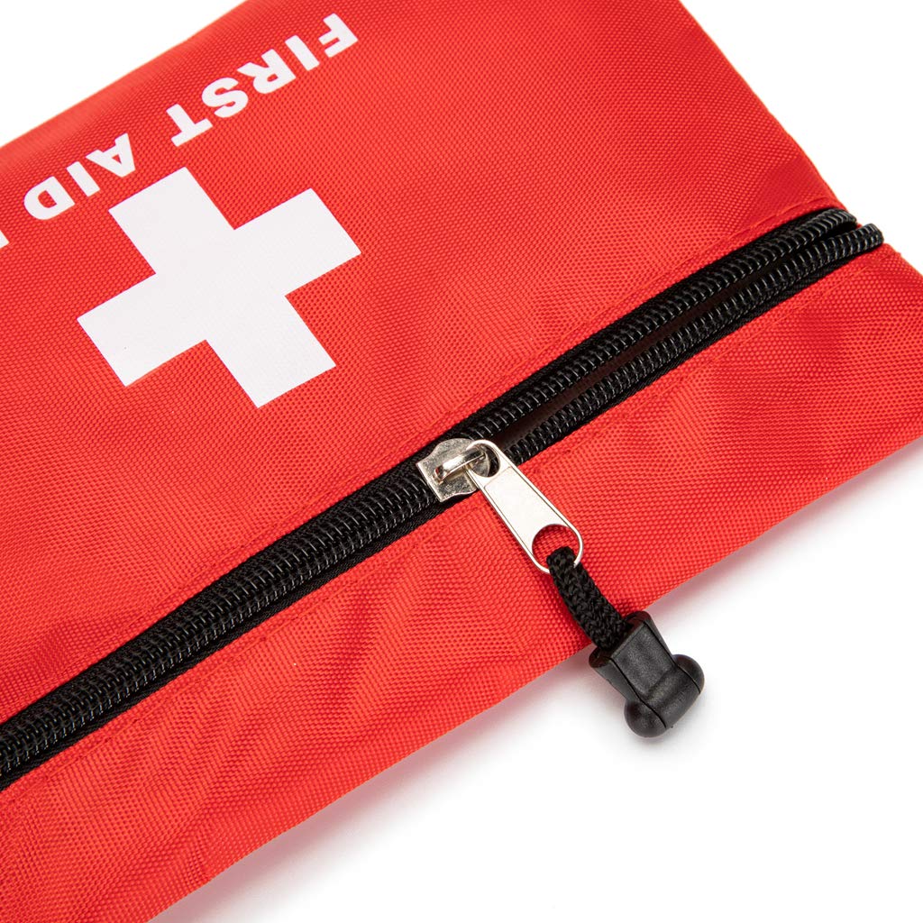 PAXLAMB Red First Aid Bag Small First Aid Kit Empty Medical Storage Bag for First Aid Kits Pack Emergency Hiking Backpacking Camping Cycling Travel Car (Red 6.3x4.3 12PCS)