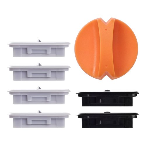 Giftgorde 6-Pack Trimmer Replacement Blades for Fiskars Paper Trimmer, Replacement Blade for All Series of Fiskars/Portable&Precision Trimmer,Arts and Crafts,4 Cutting&2 Scoring Blades,a Slider,Orange