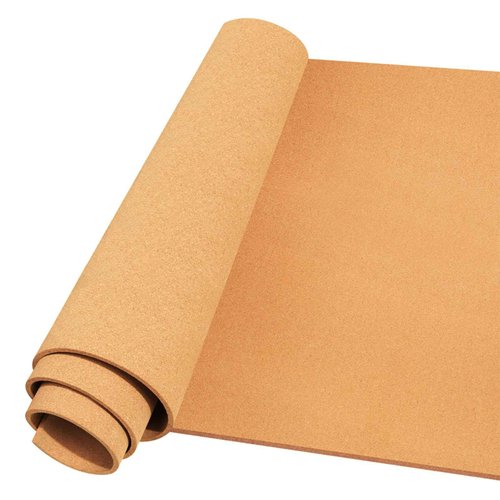 Cork Board Roll 48" x 36", 1/4" Thick Non-Adhesive Decorative Large Corkboard Bulletin Board Sheet for Walls/Office, ZHIDIAN 4' x 3' Premium Frameless Natural Cork Board for DIY Projects