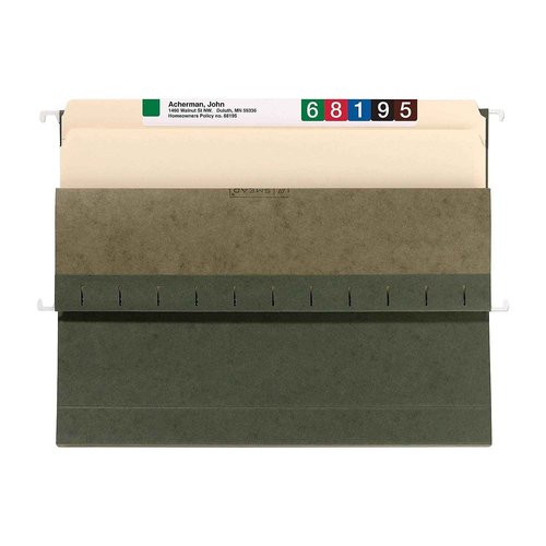 Smead Box Bottom Hanging File Folder, 3" Expansion, Legal Size, Standard Green, 25 per Box (64379)