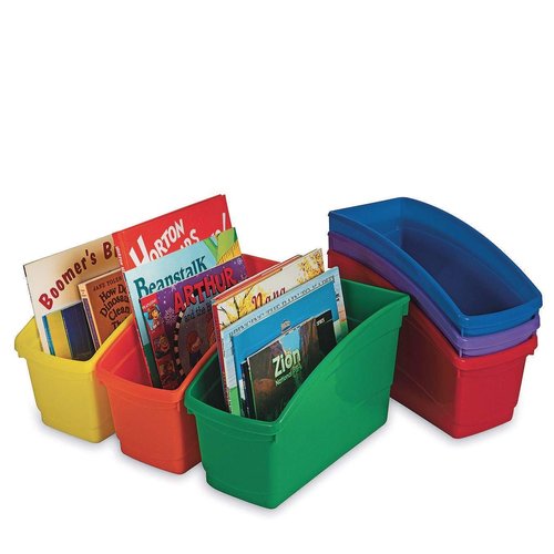 S&S Worldwide Book Bins Set, 10-1/2" Length, 4" Width, Green, Pack of 6