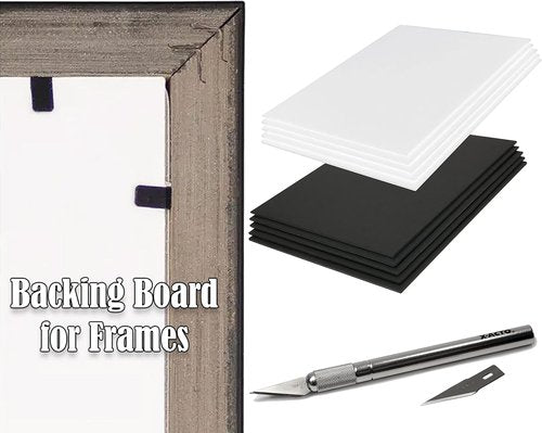Self Adhesive Foam Board 9x12 - 5 Pack, Acid-Free Foamcore with Sticky Side for Easy Mounting