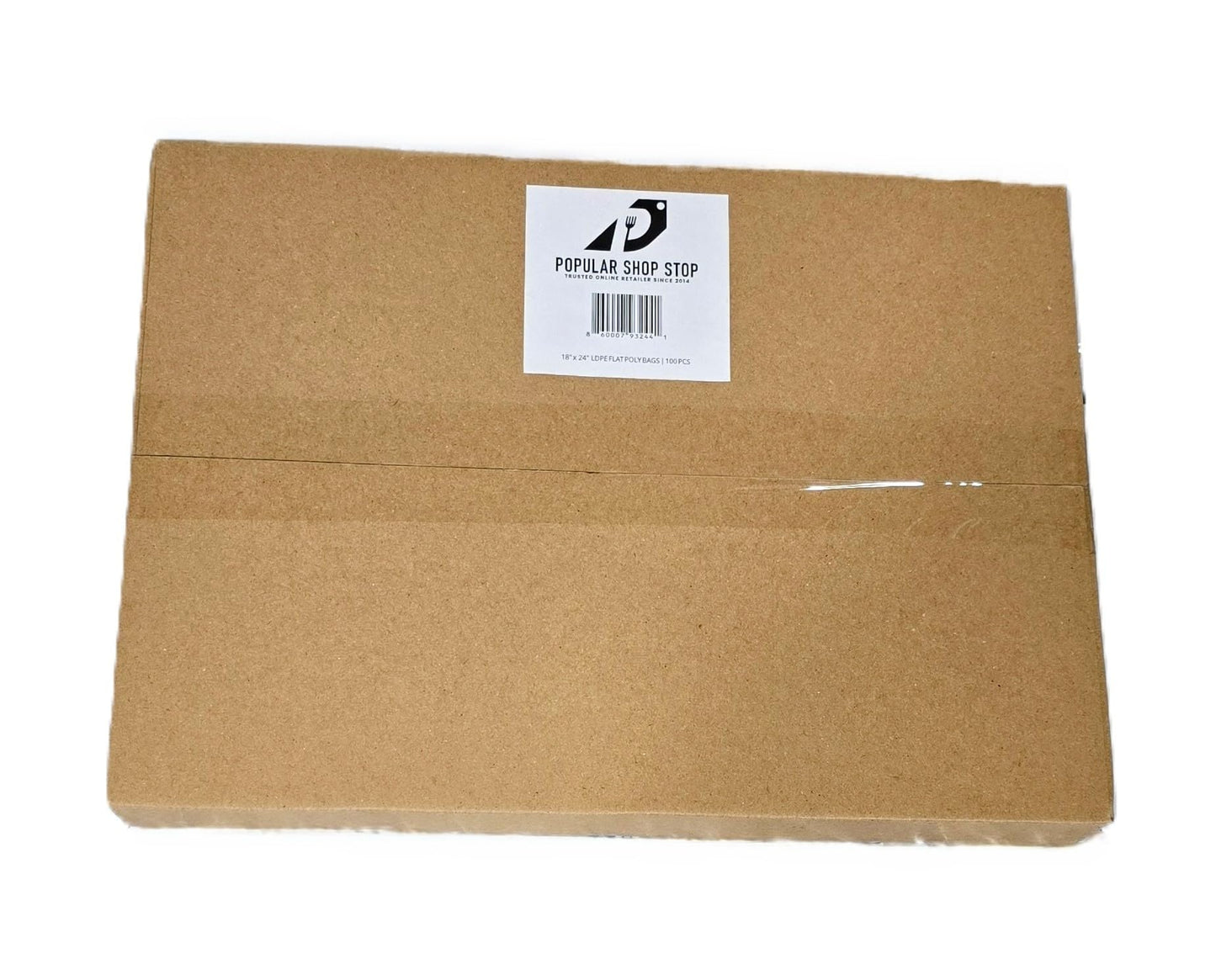 18x24 Clear Poly Bags 100 Pack - 1 Mil LDPE Heavy Duty Plastic for Shipping Storage Packing - Food Safe Freezer Bulk Commercial Industrial for Business Retail Warehouse