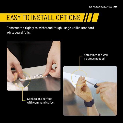 Magnetic Board | 16"x24" Memo & Vision Board for Home, Office, Classroom - Includes Mounting Screws