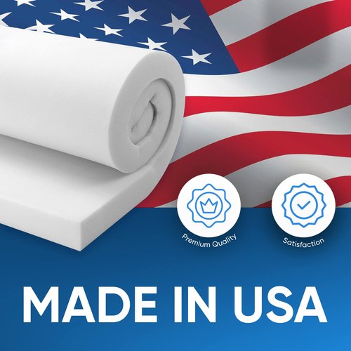 AK TRADING CO. 36" x 72" Upholstery High Density Cushion Craft Foam - Perfect for Chairs, Sofas, Headboards, and DIY Projects (3" x 36" x 72")