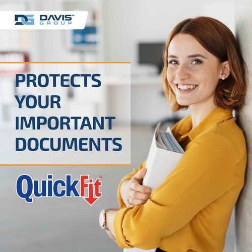QuickFit 4-Pack Heavy-Duty 8 1/2" x 14" Portrait Legal Binder, 3-Ring Binder, D Ring, Made in Canada, 1 Inches