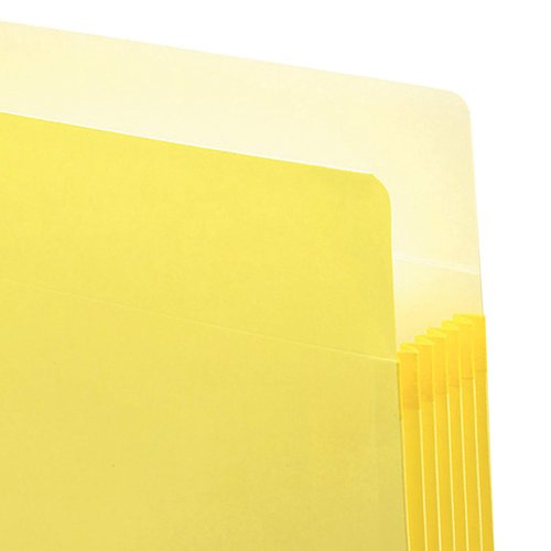 Smead Pocket, Letter, Straight, 5.75-Inch Expansion, Yellow, 10 per Box (73243)