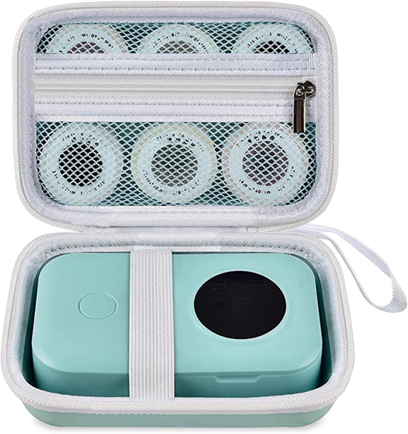 TUGUAI Label Maker Case - Hard Carrying Storage Organizer for Phomemo D30 & NiiMbot D11 | Green Box Only