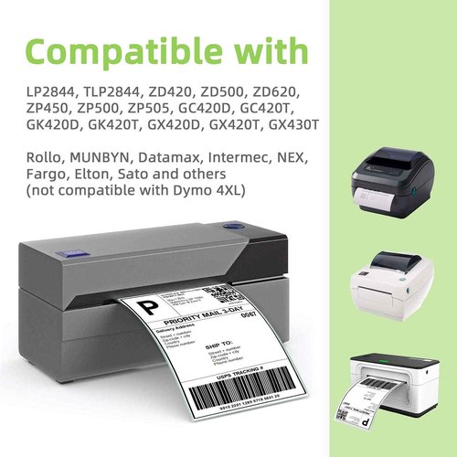 Anylabel 4" x 3" Direct Thermal Labels, Thermal Printer Labels for Shipping Address Barcodes, Thermal Stickers Compatible with Zebra, Rollo, Munbyn Thermal Labels Printers (12 Rolls, 500 Labels/Roll)