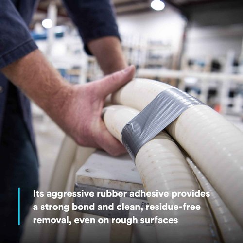 3M Extra Heavy Duty Duct Tape 6969, Silver, 48 mm x 54.8 m, 10.7 mil, 1 Roll