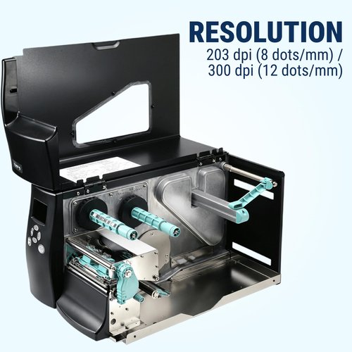 McAuley Labels GoDEX EZ2350i High-Resolution Thermal Label Printer – 300 DPI, 4" Barcode Printer with Color Display – Durable Industrial Design