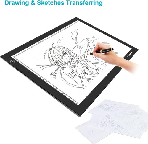 HUION L4S LED Light Box - A4 Ultra-Thin USB Powered Tracing Pad with Adjustable Brightness
