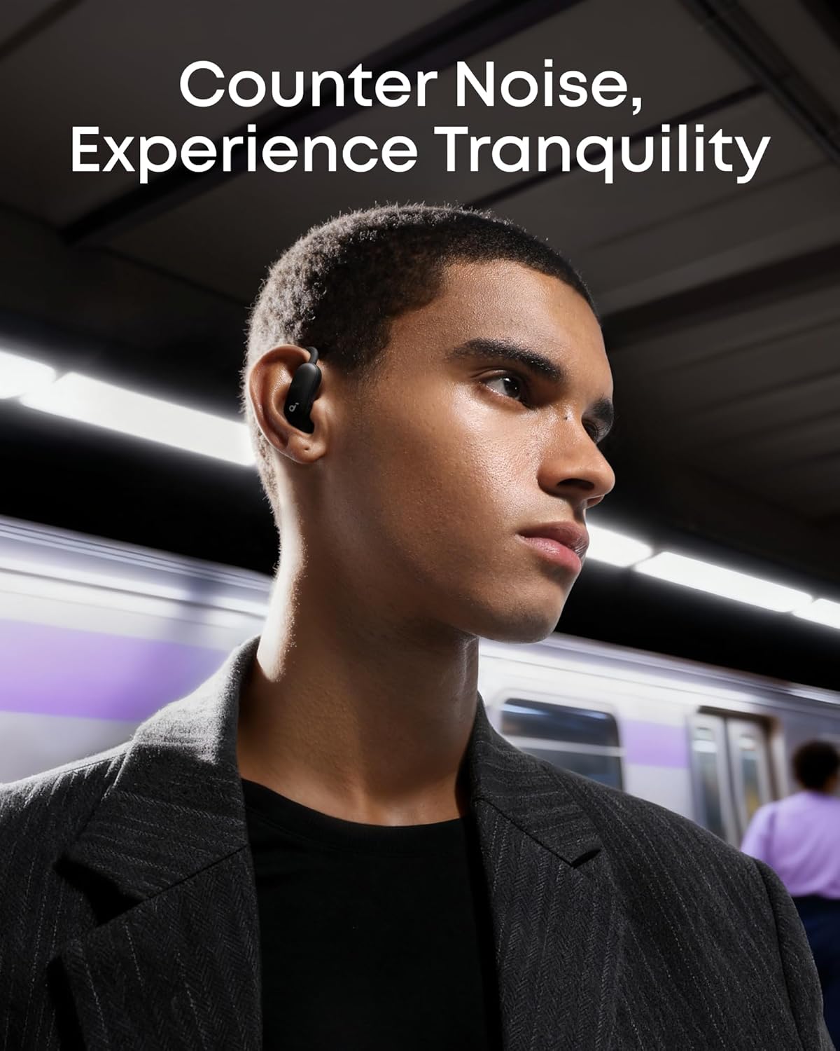 Soundcore AeroFit 2 Pro by Anker - Hi-Res Open Ear Headphones with Active Noise Cancellation | 34H Battery Life, IP55, Wireless Bluetooth