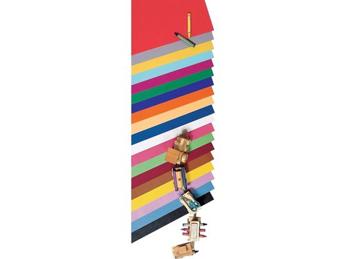 Pacon 5487 Peacock Four-Ply Railroad Board, 22 x 28, Assorted, 100/Carton