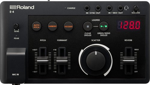 Roland AIRA Compact E-4 Voice Tweaker Sound Module Bundle with MIDI Cable, Audio Cable and Austin Bazaar Polishing Cloth