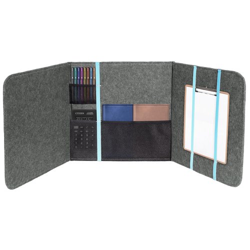 ERGO COLLECT Desk Privacy Folders for Students with Storage – Felt Desk Divider Panel for Adults, Teacher Organization Testing Divider for Classroom, Privacy Shields for Home Office School Desks
