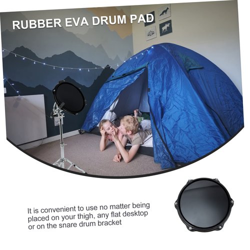 HAMPPLIES Dumb Drum Practice Mat Rubber Eva Drum Pad for Beginners Easy to Use for Drumming Practice School for Music