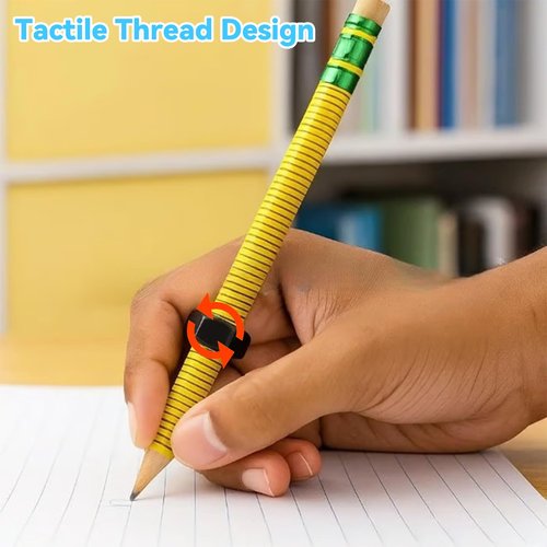 Ikokei Threaded Pencil, ADHD Fidget Pencil, Threaded Focus Fidget Pencils for Kids and Adults with Sliding Nut (10Pcs)