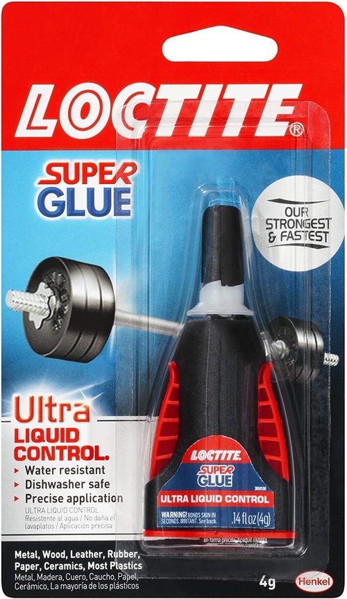 Loctite Super Glue - 6 Pack Clear Liquid Adhesive | 0.14oz Each for Strong Bonding